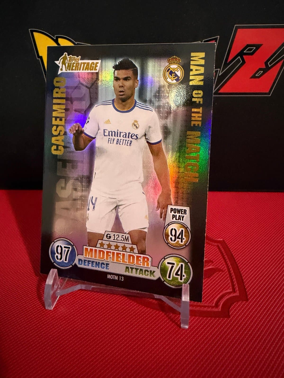 Casemiro Man of The Match Topps Heritage Real Madrid - Image 1