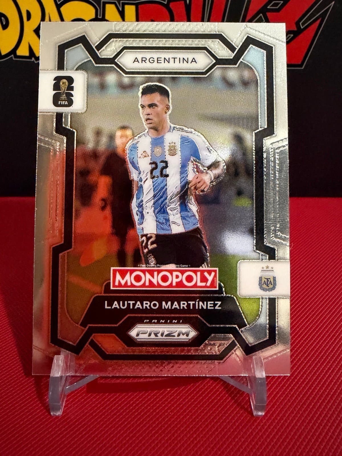 2026 Prizm Monopoly FIFA World Cup Soccer Lautaro Martinez #2 Argentina - Image 1