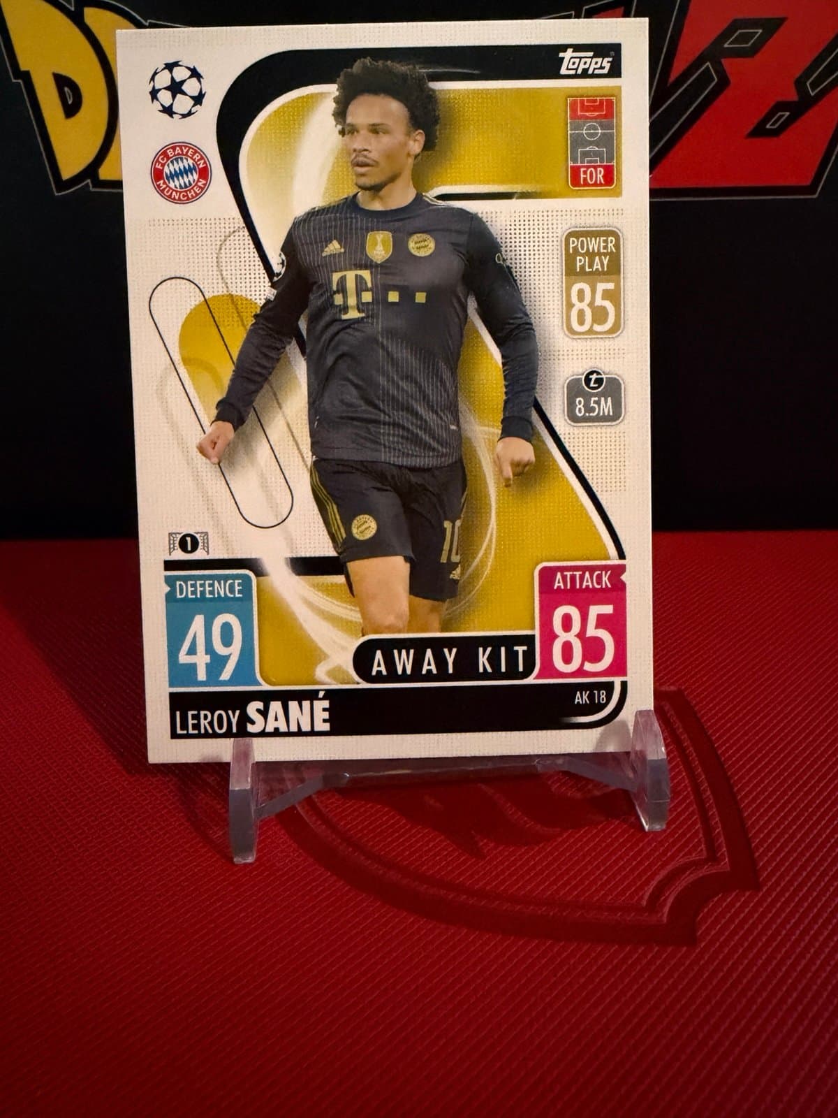 2021-22 Topps UEFA Champions League Match Attax Leroy Sane Away Kit AK18 - Thumbnail 2