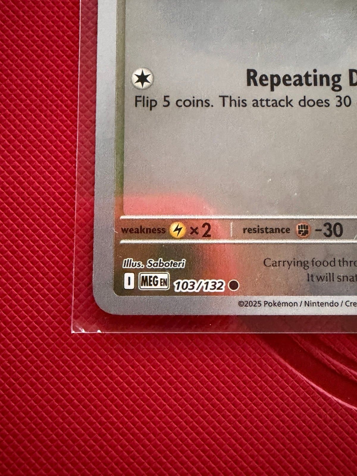 Fearow 103/132 Me01: Mega Evolution Reverse Holo - Pokemon TCG NM - Thumbnail 2