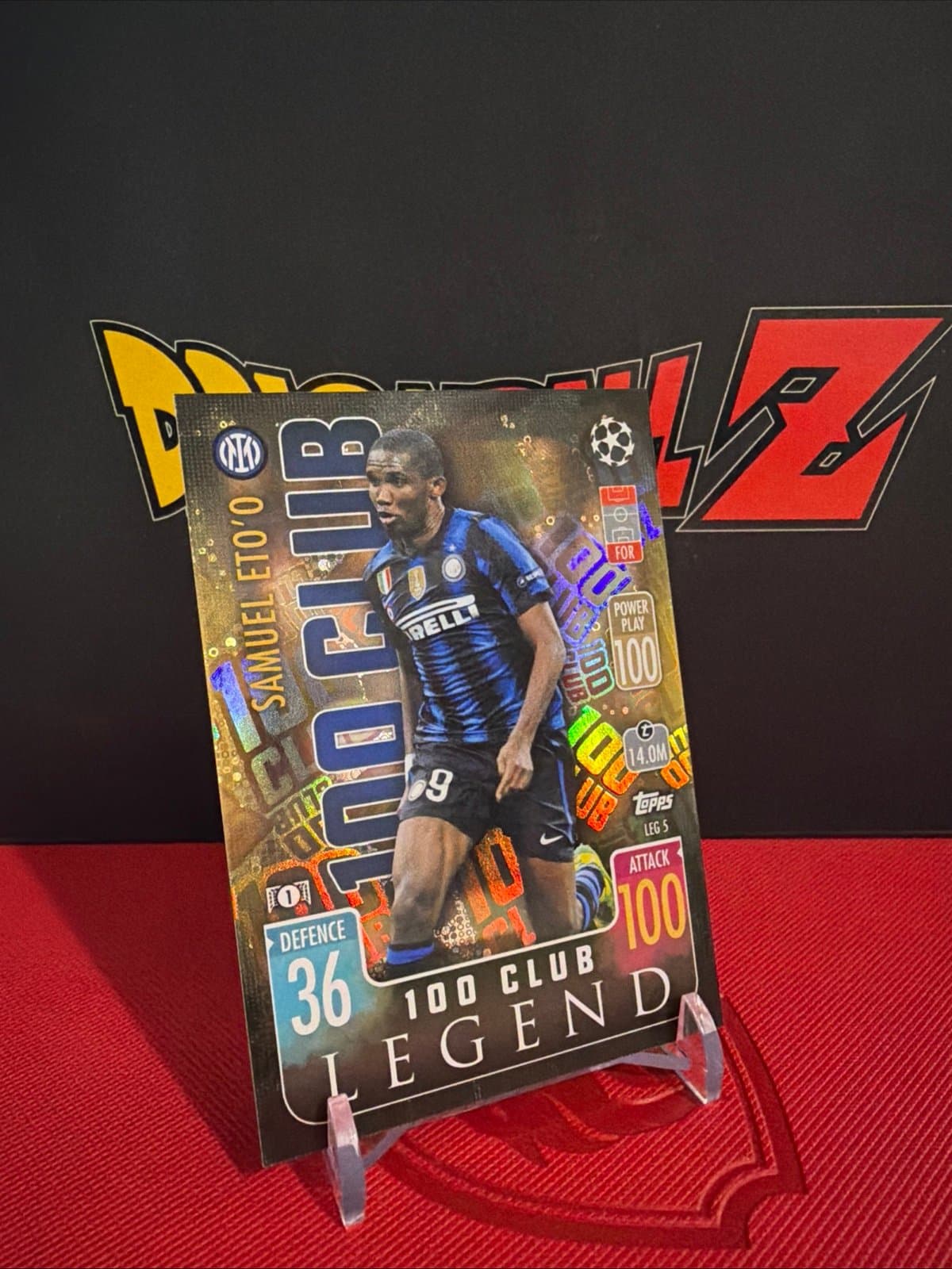 Topps Samuel ETO’O 100 club legend Inter Milan LEG5 - Thumbnail 4