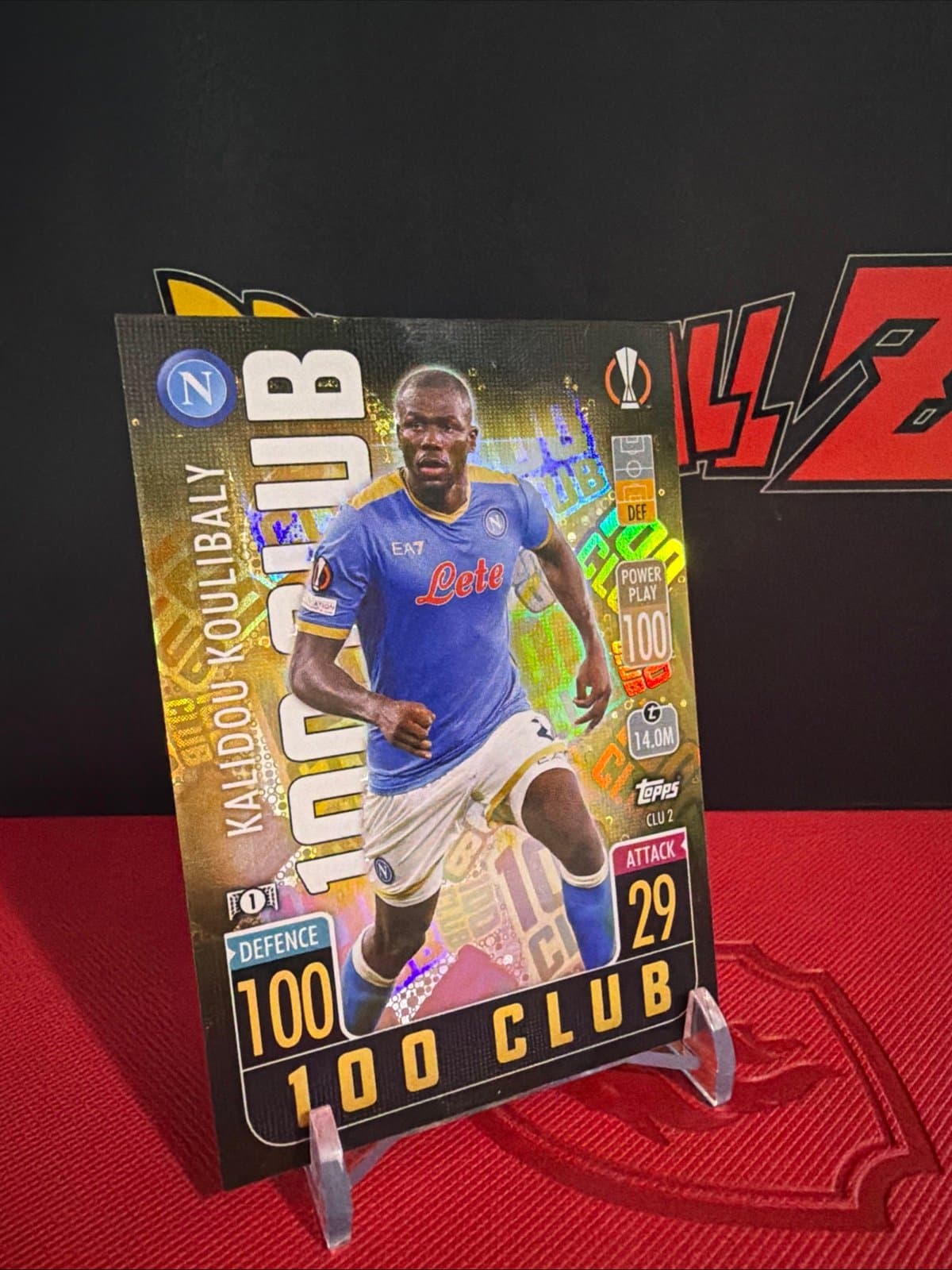 Kalidou Koulibaly Napoli 100 Club Europa League Topps - Thumbnail 5