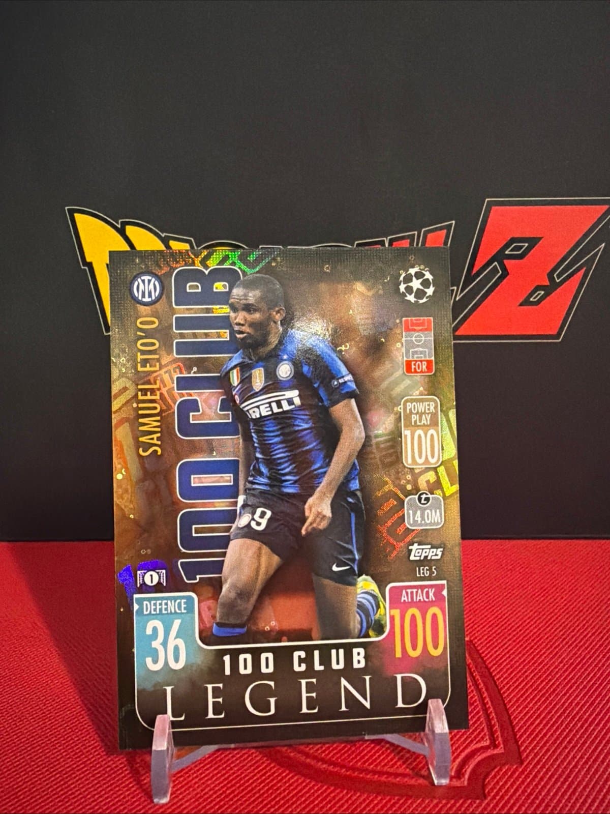 Topps Samuel ETO’O 100 club legend Inter Milan LEG5 - Thumbnail 2