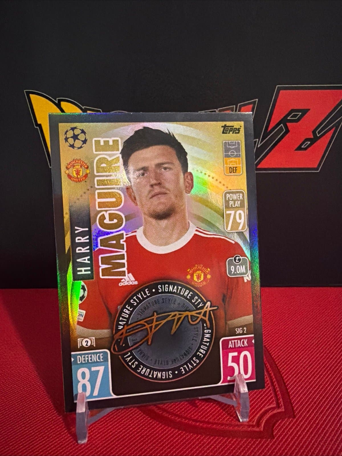 Harry Maguire Signature Style Series SIG2 Champions League Manchester United - Thumbnail 3