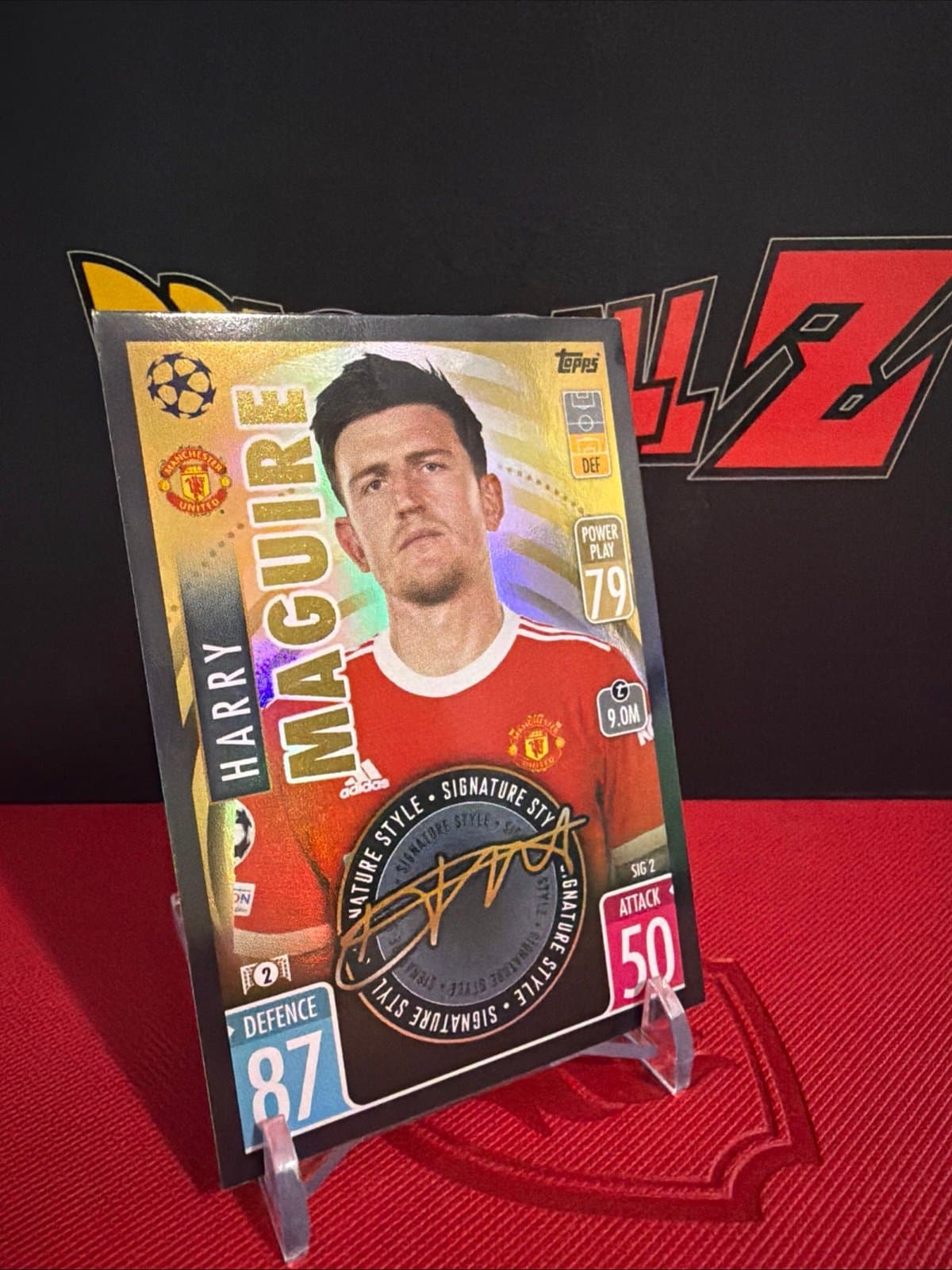 Harry Maguire Signature Style Series SIG2 Champions League Manchester United - Thumbnail 5