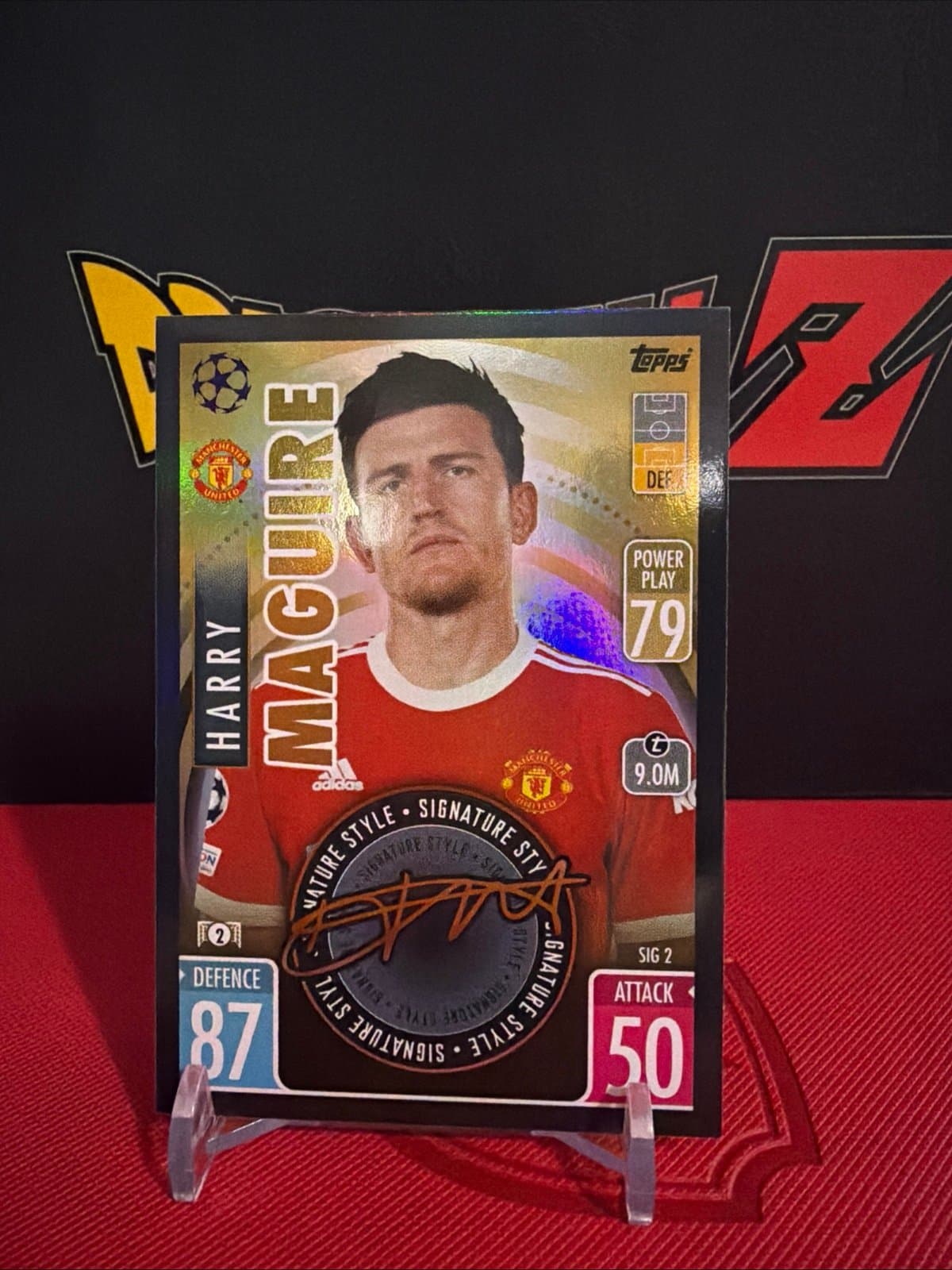 Harry Maguire Signature Style Series SIG2 Champions League Manchester United - Thumbnail 2