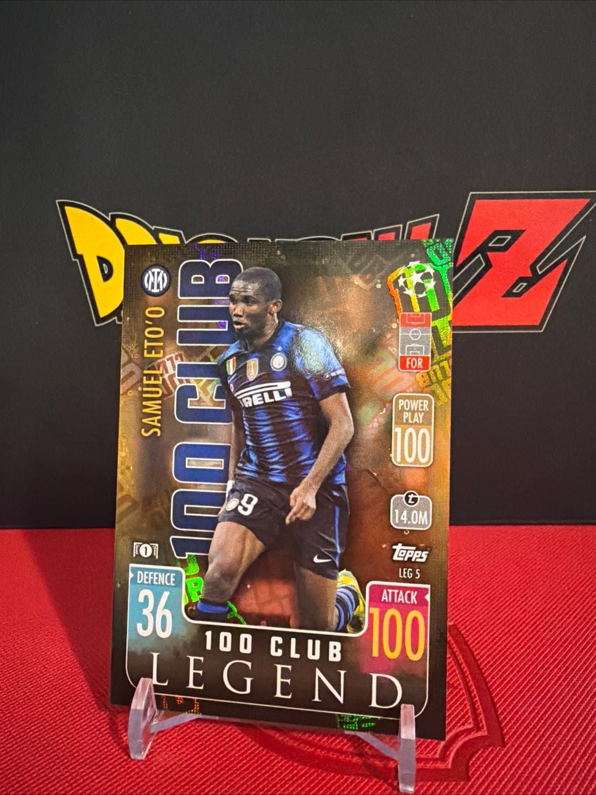 Topps Samuel ETO’O 100 club legend Inter Milan LEG5 - Thumbnail 3