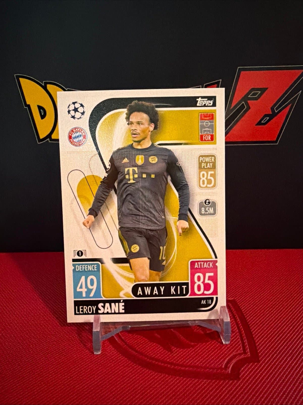 2021-22 Topps UEFA Champions League Match Attax Leroy Sane Away Kit AK18 - Image 1