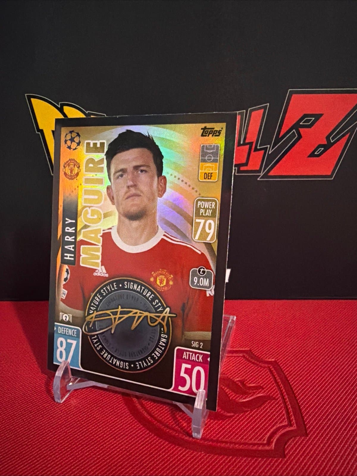 Harry Maguire Signature Style Series SIG2 Champions League Manchester United - Thumbnail 4