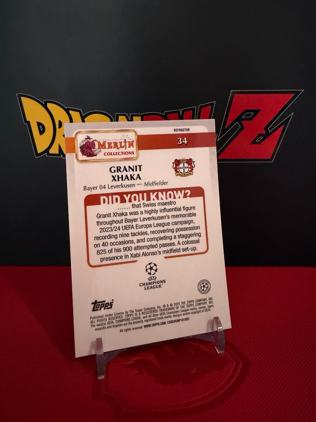 Granit Xhaka 2025 Topps Merlin Refractor #34 - Thumbnail 3