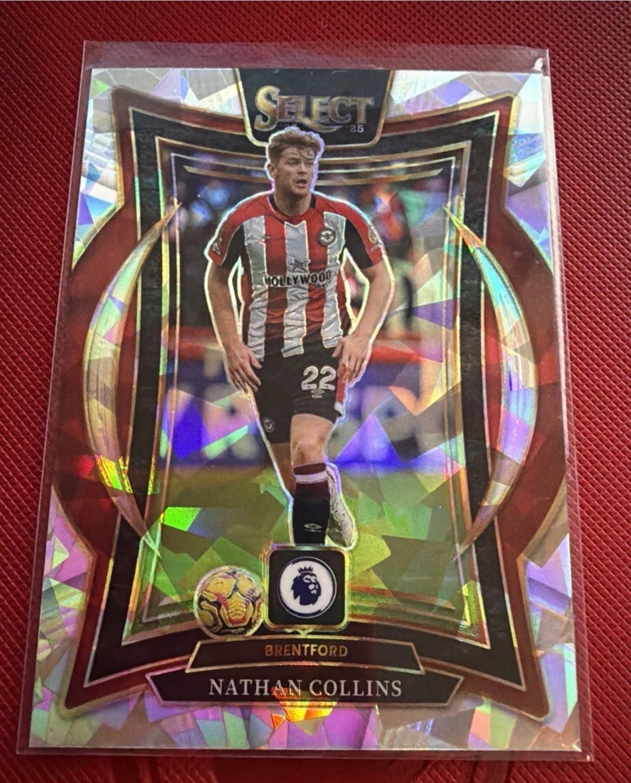 2024-25 Panini Select Premier League - Nathan Collins #3 Mojo Prizm - Image 1