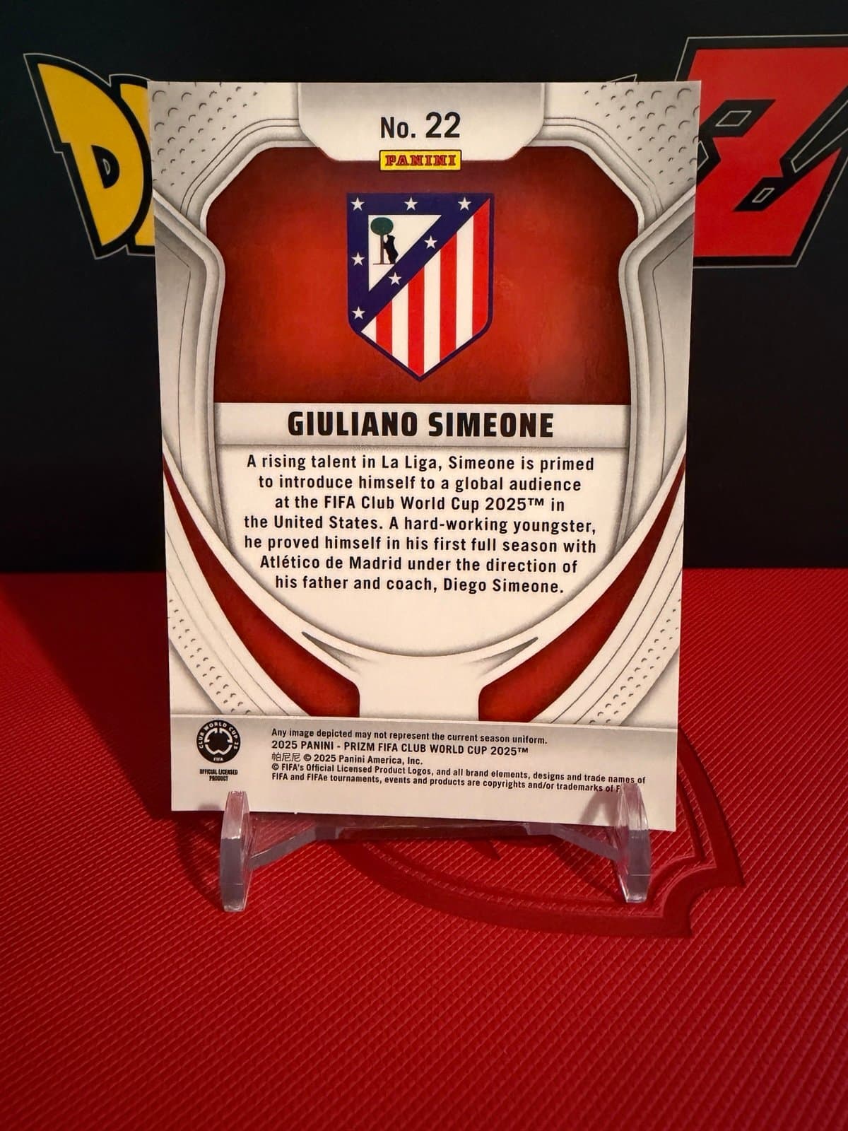 2025 Panini Prizm Club World Cup | Giuliano Simeone Atletico Madrid | Rookie! - Thumbnail 4