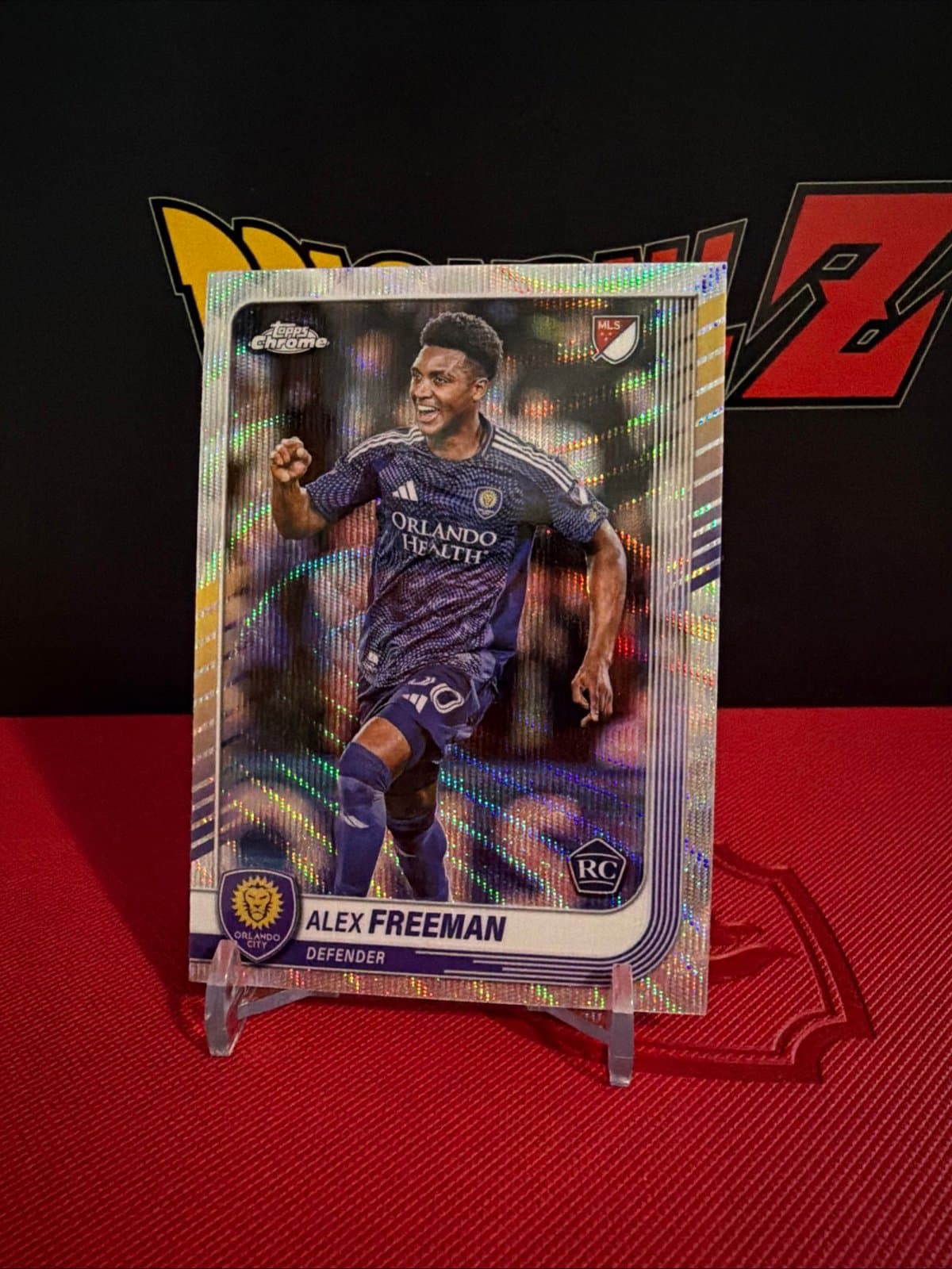 2025 Topps Chrome MLS Prism Refractor #129 Alex Freeman Rookie - Image 1