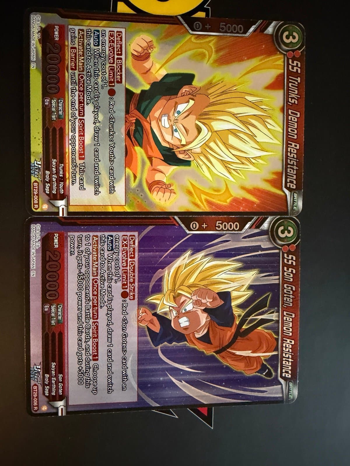 Dragon Ball Fearsome Rivals - SS Trunks, Demon Resistance - BT29-008 + *06 FOIL - Thumbnail 2