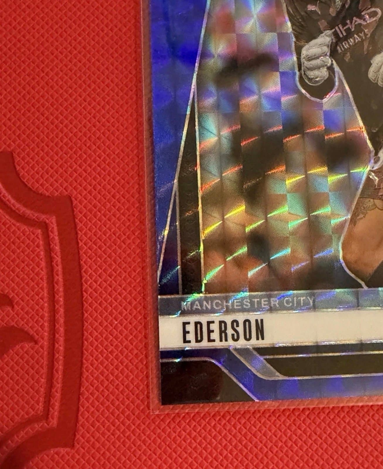 2024-25 Panini prizm soccer ederson Blue Mosaic Parallel - Thumbnail 2