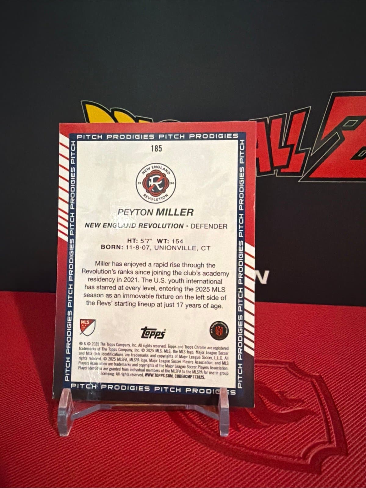 2025 Topps Chrome MLS #185 Pitch Prodigies Peyton Miller RC - Thumbnail 3