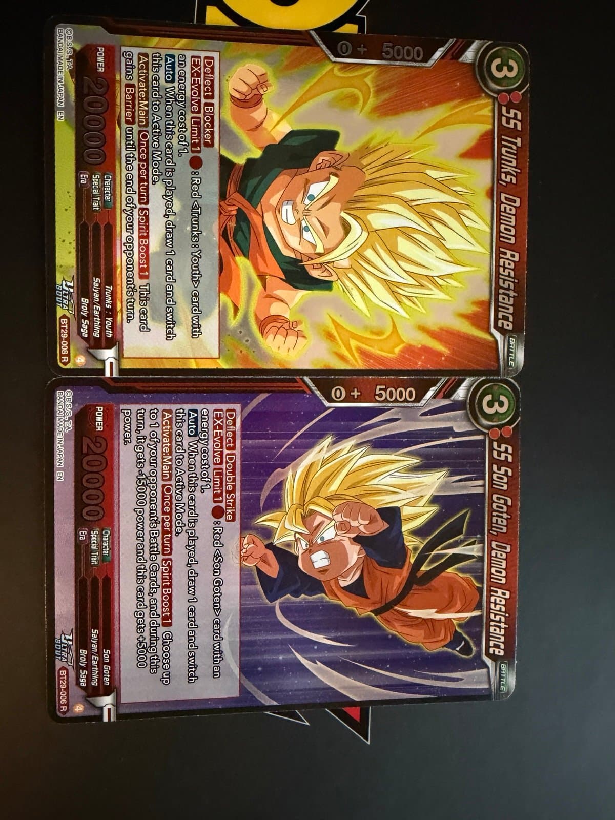 Dragon Ball Fearsome Rivals - SS Trunks, Demon Resistance - BT29-008 + *06 FOIL