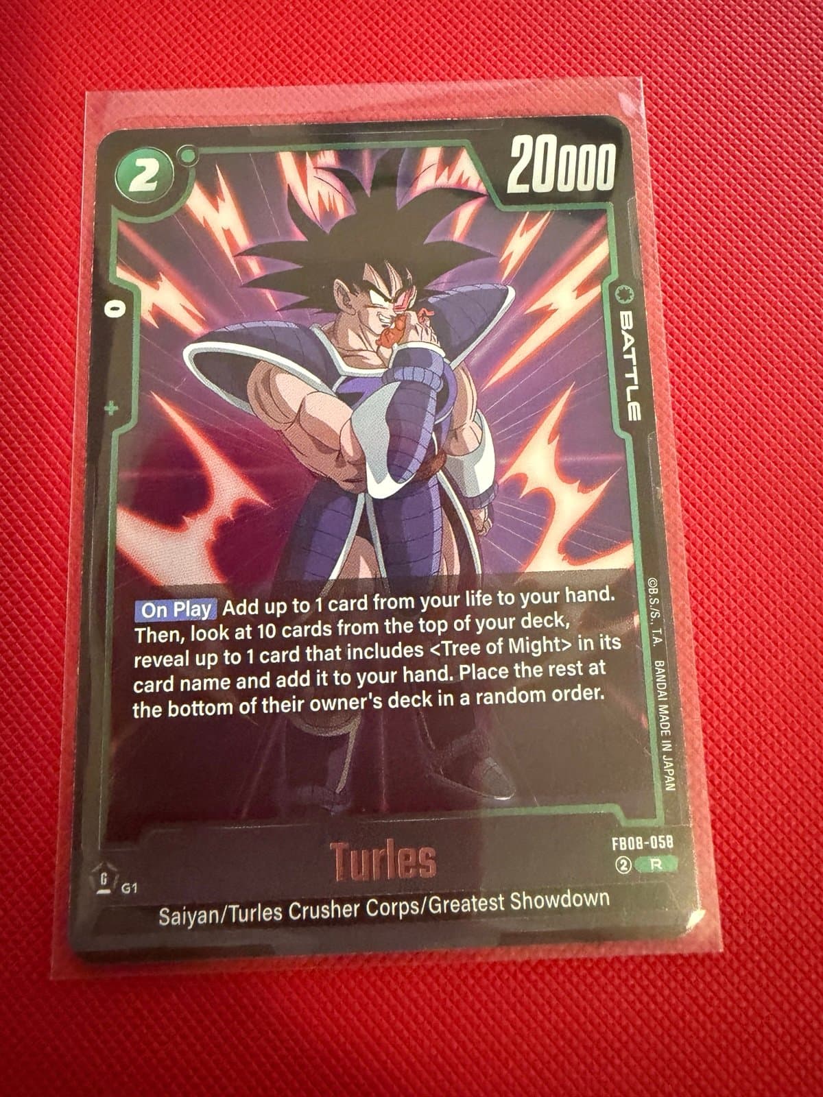 Dragon Ball Super Fusion World Saiyan's Pride - Turles - FB08-058 - HOLOFOIL