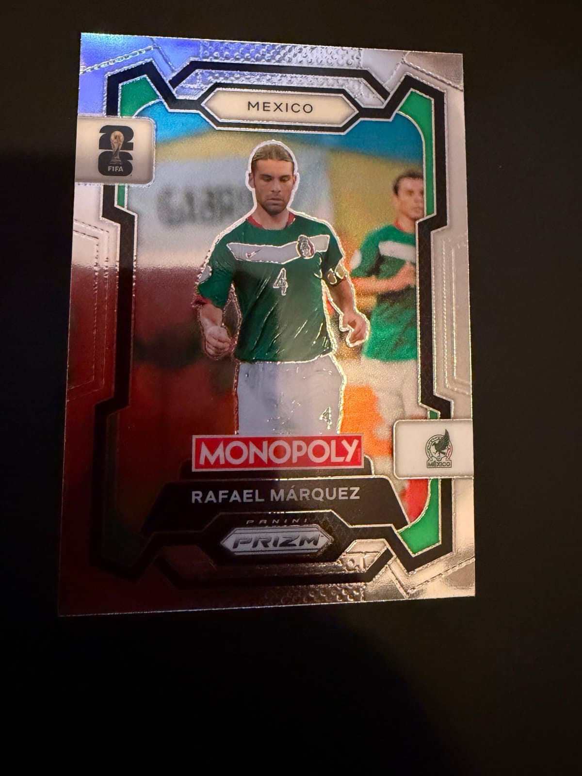 2026 Panini Prizm Monopoly FIFA World Cup Rafael Marquez Card #57 Mexico - Image 1