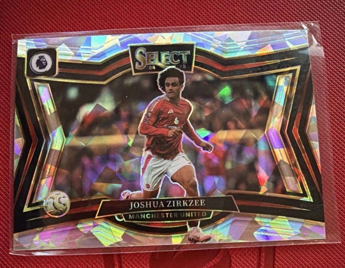 2024-25 Panini Select EPL JOSHUA ZIRKZEE Ice Field Level #230 Man United - Image 1