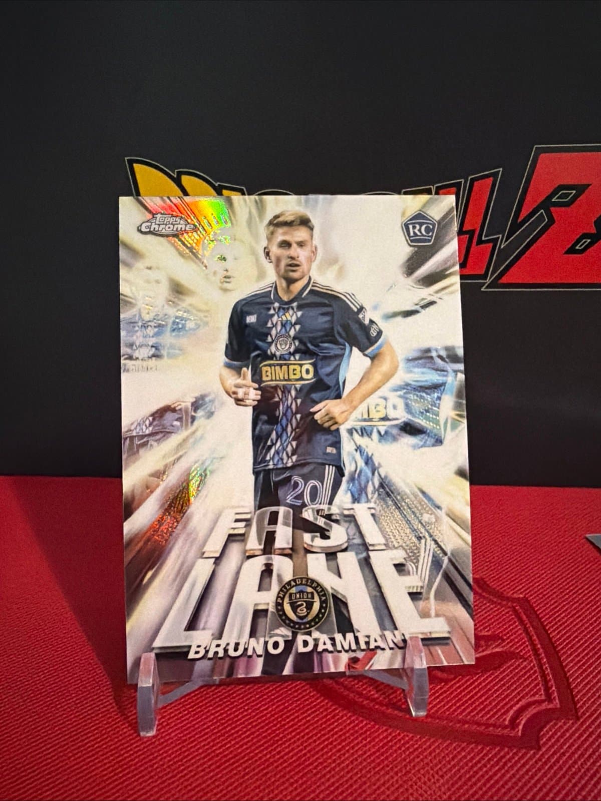 Bruno Damiani 2025 Topps Chrome MLS Fast Lane RC Philadelphia Union - Thumbnail 2
