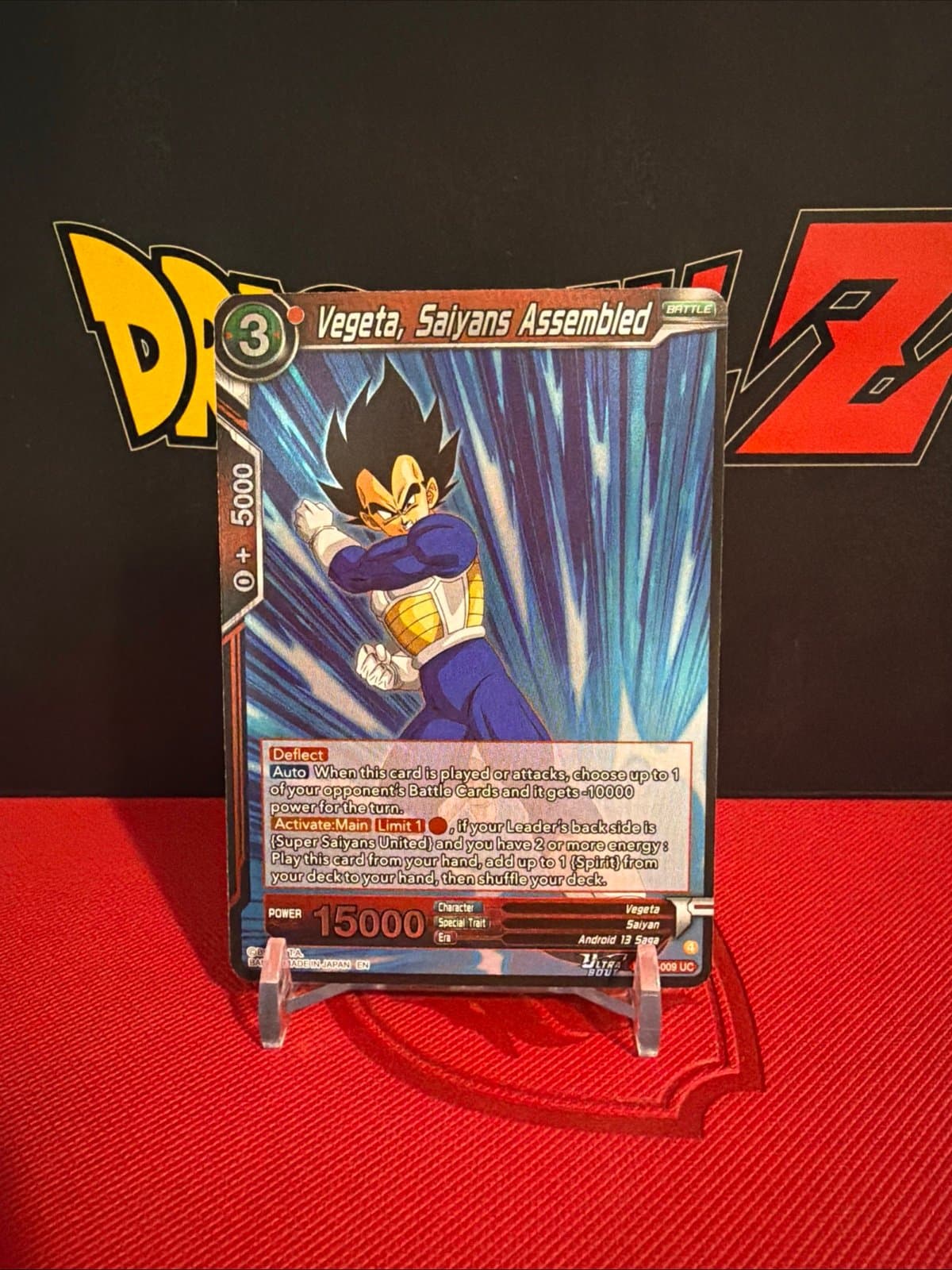 Dragon Ball Super Card Game Vegeta, Saiyans Assembled BT30-009 Uncommon Foil Nm - Thumbnail 2