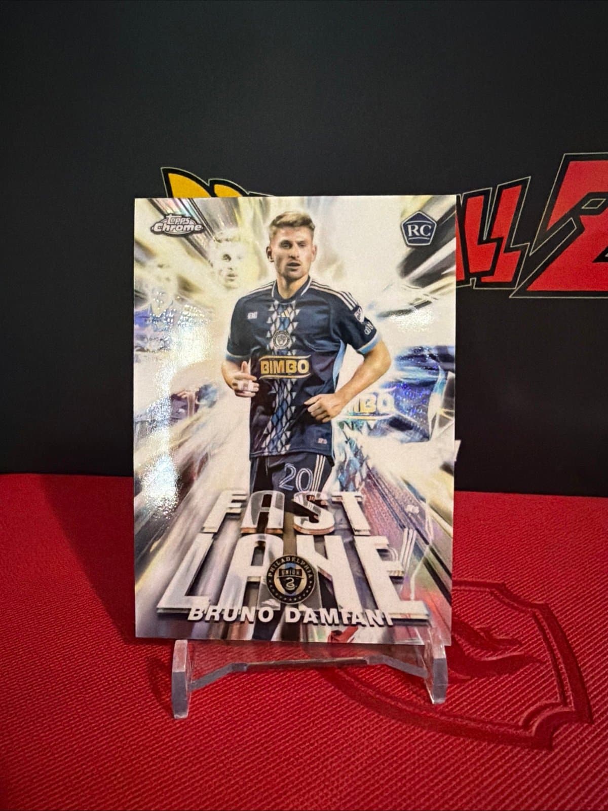 Bruno Damiani 2025 Topps Chrome MLS Fast Lane RC Philadelphia Union