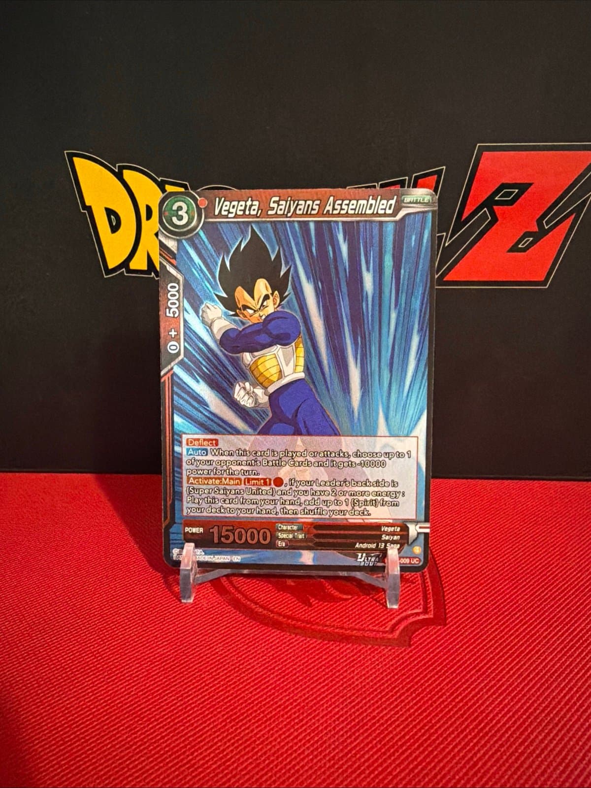 Dragon Ball Super Card Game Vegeta, Saiyans Assembled BT30-009 Uncommon Foil Nm