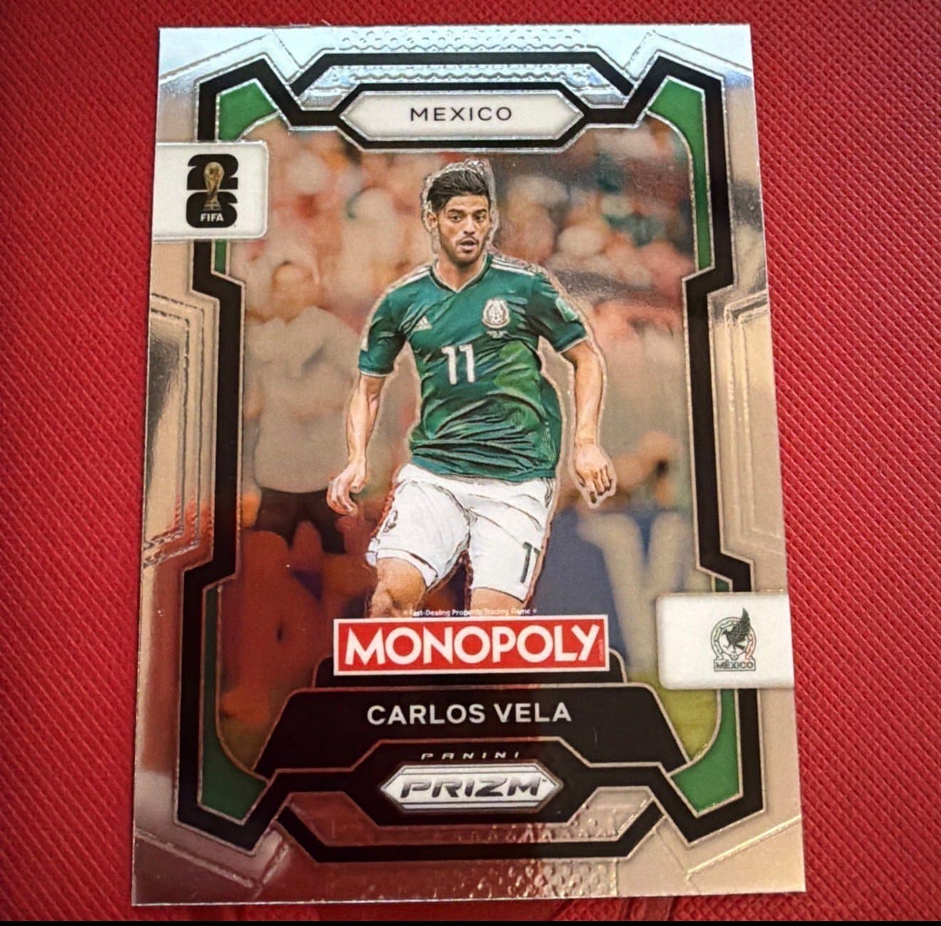 Carlos Vela 2026 Panini Prizm Monopoly FIFA World Cup #53 Base Mexico - Image 1
