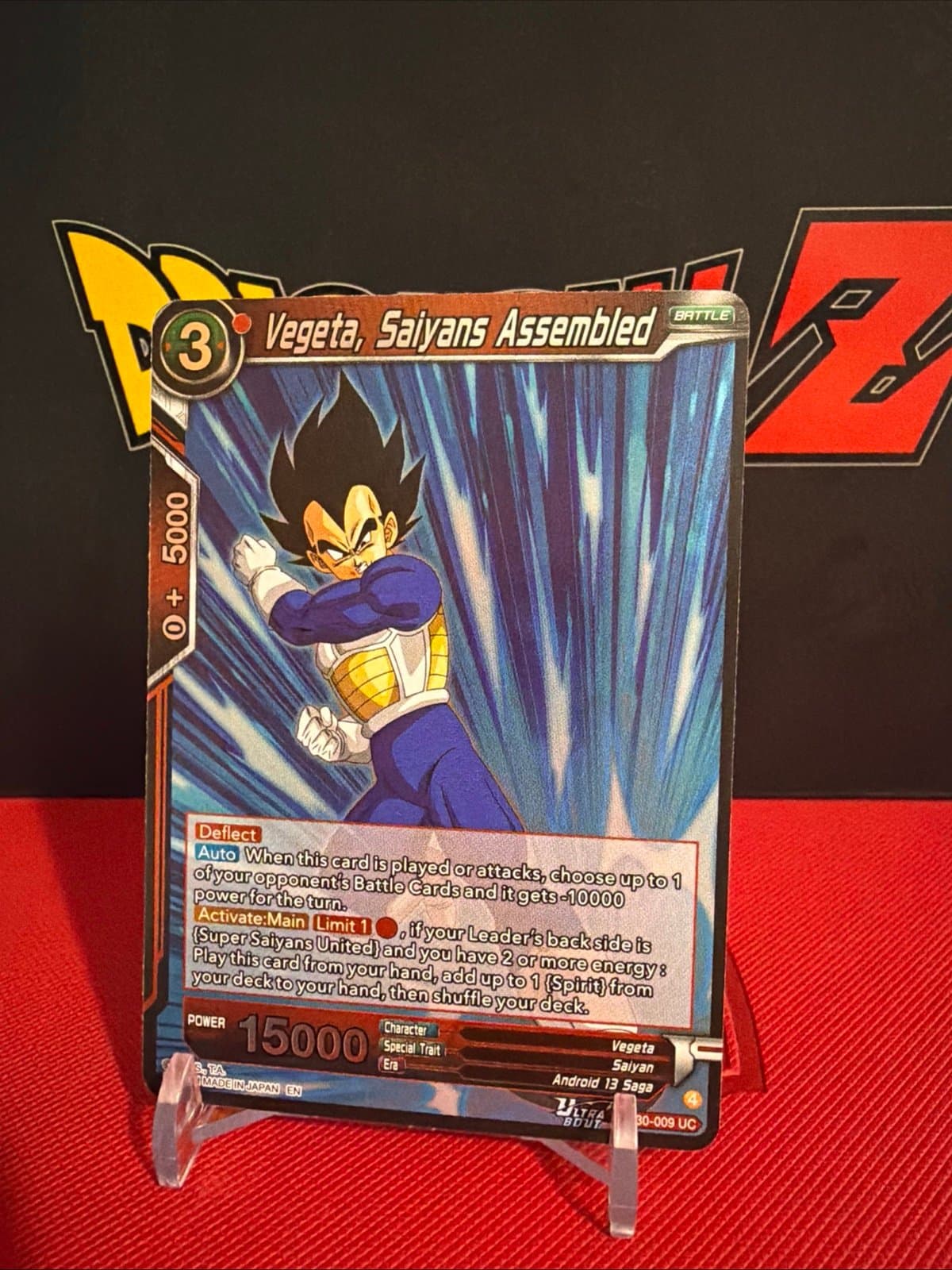Dragon Ball Super Card Game Vegeta, Saiyans Assembled BT30-009 Uncommon Foil Nm - Thumbnail 3