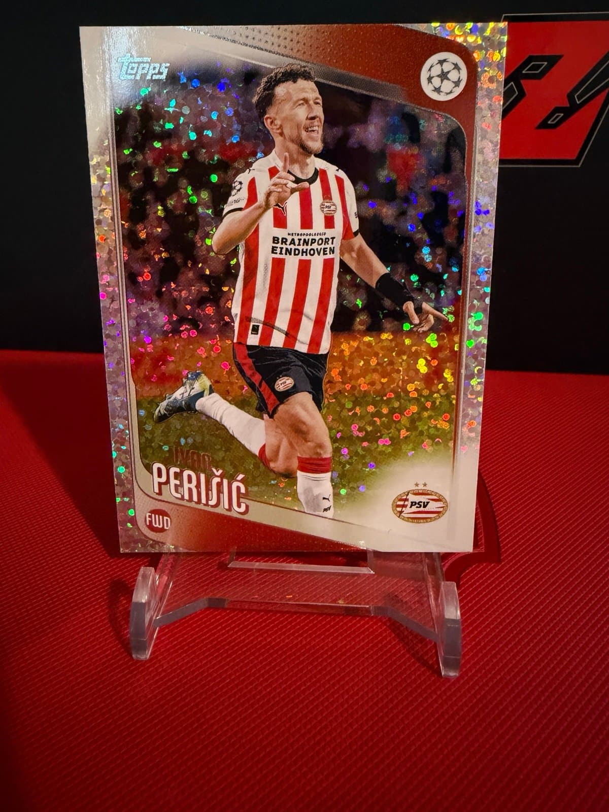 2025-26 Topps UEFA Club Competitions #139 Ivan Perisic HOLO PSV Tiny Diamonds - Image 1