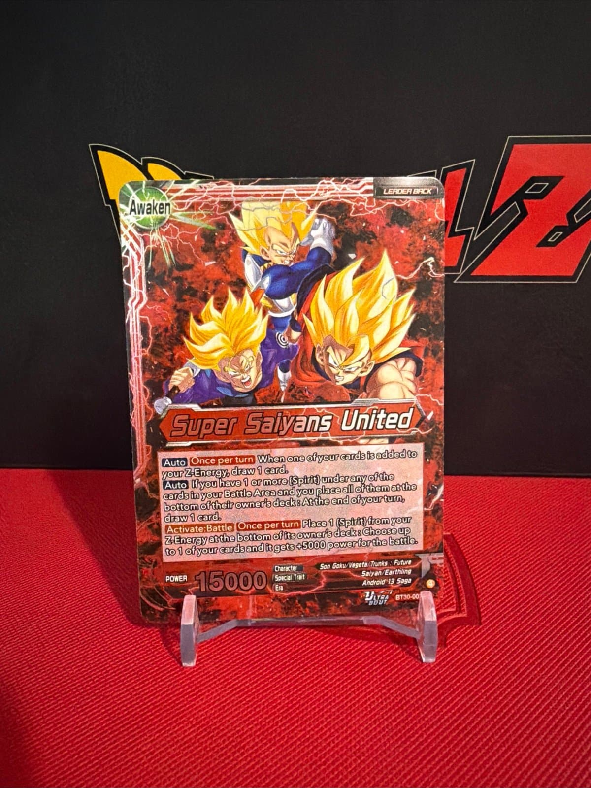 Super Saiyans United BT30-001 Uncommon Three Glorious Fighters - Image 1