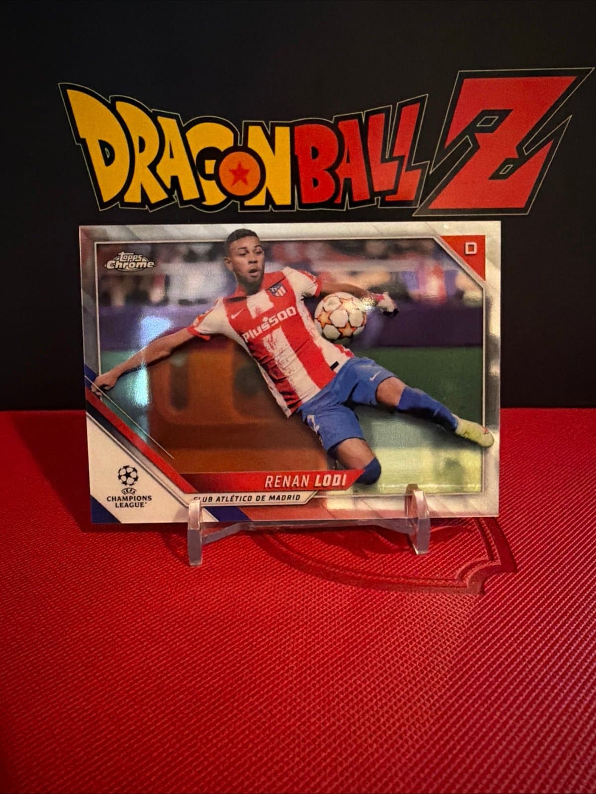 Renan Lodi 2021-22 Topps Chrome Champions League Refractor #122 Atletico Madrid - Image 1