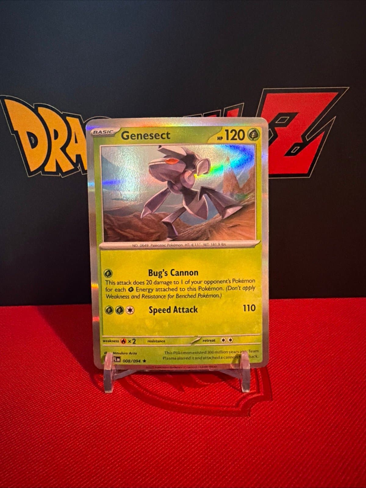 Genesect 008/094 Holo Rare ME02: Phantasmal Flames NM - Image 1