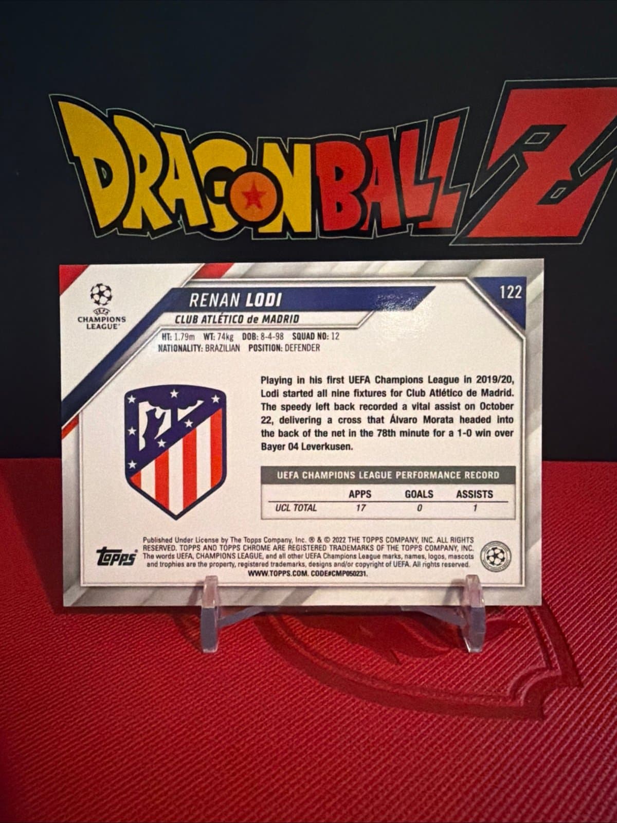 Renan Lodi 2021-22 Topps Chrome Champions League Refractor #122 Atletico Madrid - Thumbnail 3