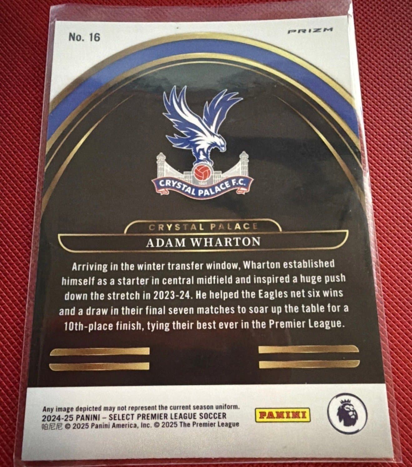 2024-25 Panini Select Premier League - Select Future Adam Wharton #16 - Thumbnail 2