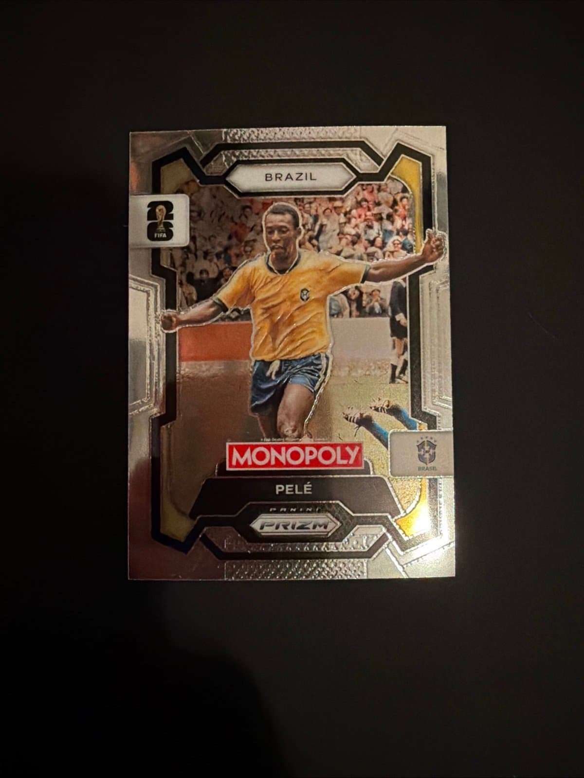 Pele 2026 Panini Prizm Monopoly FIFA World Cup #16 Silver - Image 1