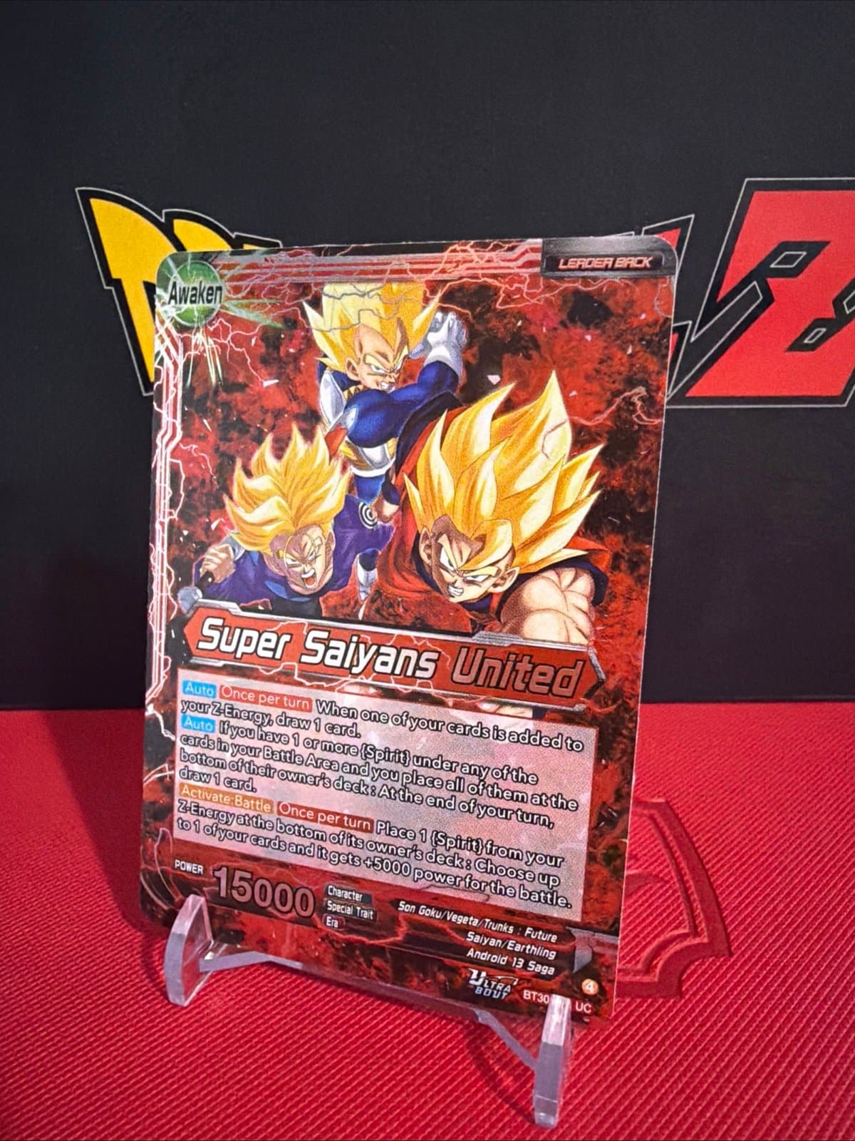Super Saiyans United BT30-001 Uncommon Three Glorious Fighters - Thumbnail 3