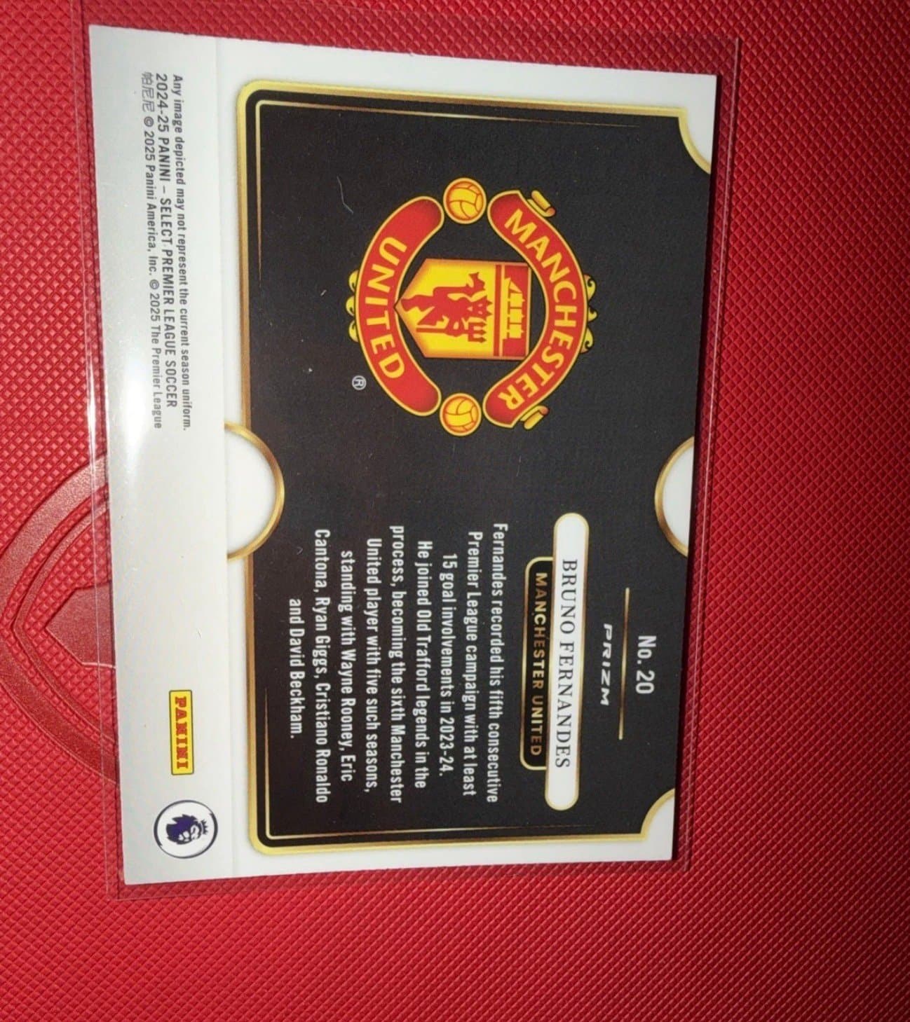 PANINI SELECT PREMIER LEAGUE 2024-25 BRUNO FERNANDES BLUE PULSAR SNAPSHOT - Thumbnail 2