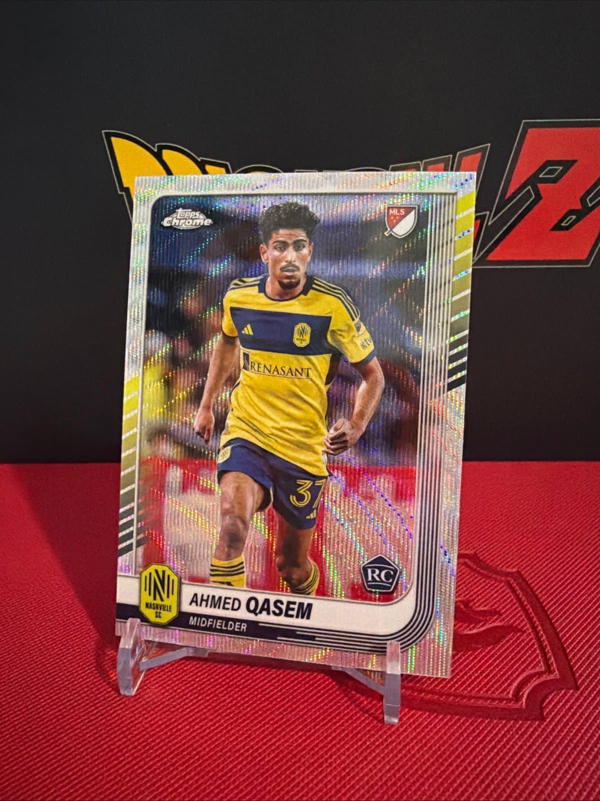 2025 Topps Chrome MLS Prism Refractor #164 Ahmed Qasem Rookie - Thumbnail 2