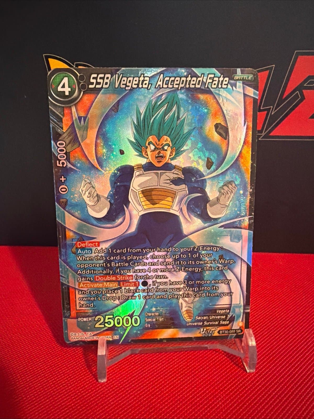 DBS BT30-088 SR SSB Vegeta, Accepted Fate Three Glorious Fighters Masters - Thumbnail 2