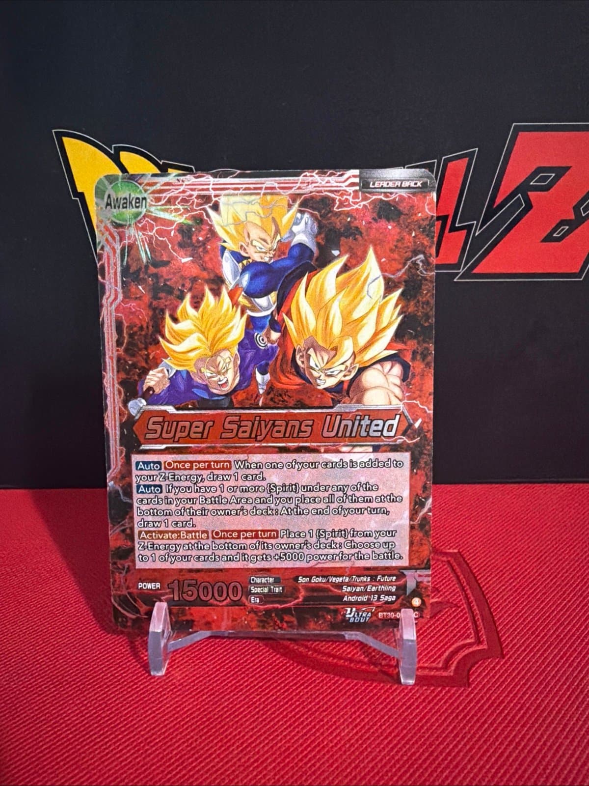 Super Saiyans United BT30-001 Uncommon Three Glorious Fighters - Thumbnail 2