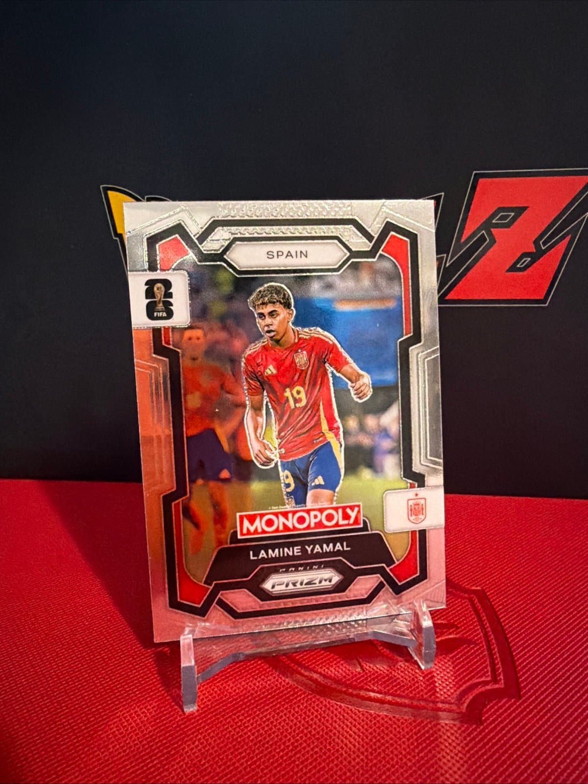 Lamine Yamal 2026 Panini Prizm Monopoly FIFA World Cup #41 Base Spain - Image 1