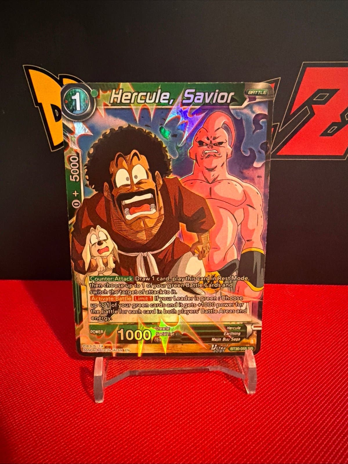 DBS BT30-055 SR Hercule, Savior There Glorious Fighters Masters Dragon Ball S - Image 1