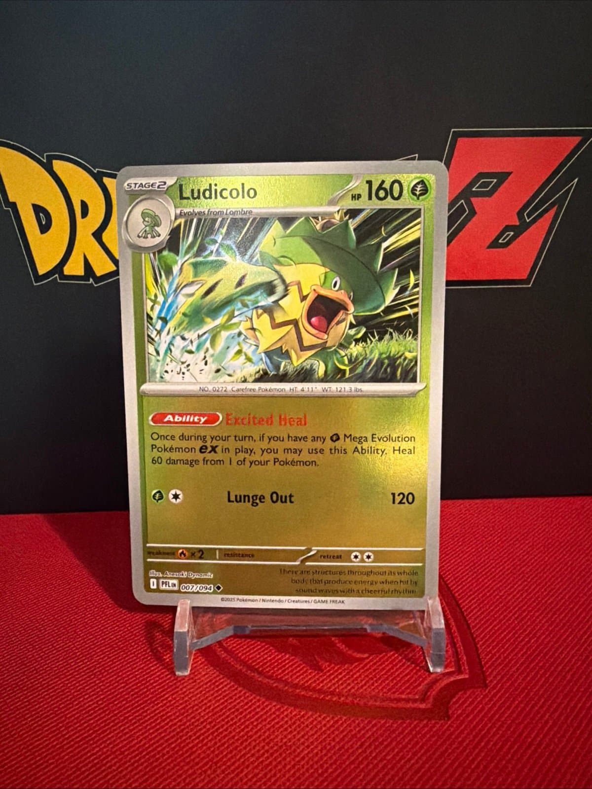 Ludicolo 007/094 Reverse Holo - Pokemon Phantasmal Flames NM - Image 1