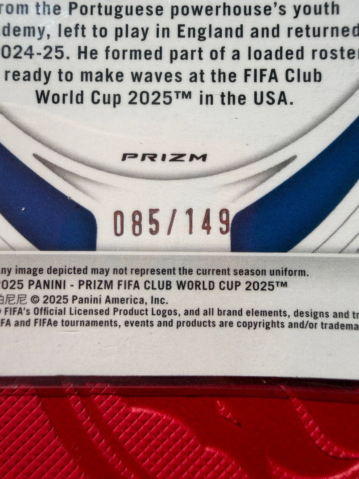 Prizm Fabio Vieira FC Porto 85 /149 Club World Cup - Thumbnail 3