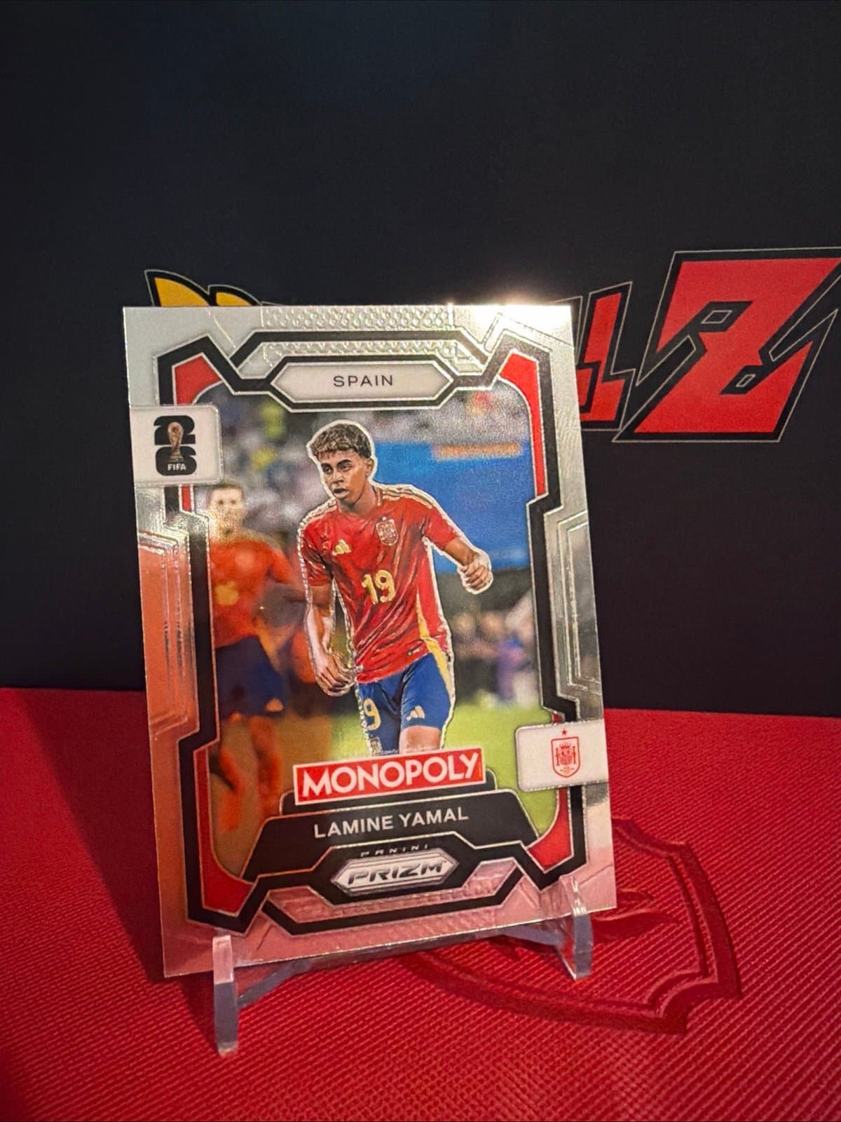Lamine Yamal 2026 Panini Prizm Monopoly FIFA World Cup #41 Base Spain - Thumbnail 3