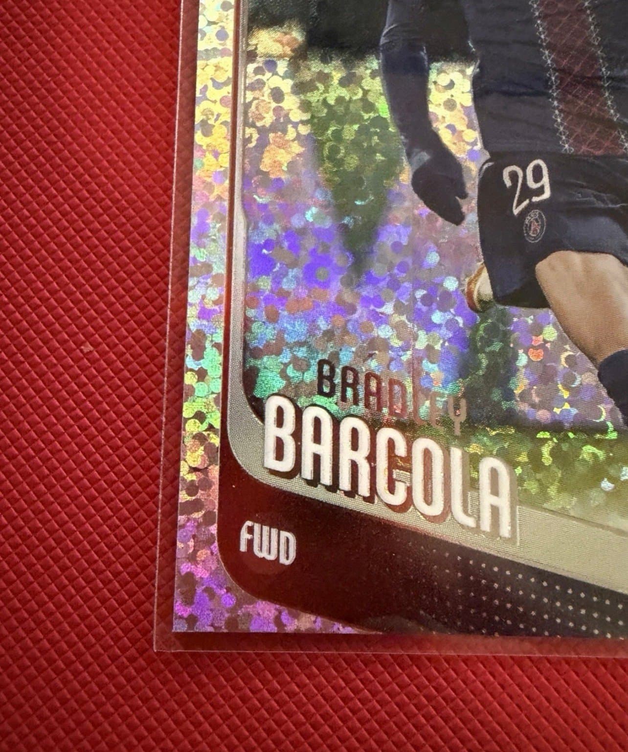 2025-26 Topps UCC Bradley Barcola PSG Mini Diamonds - Champions league - Thumbnail 3
