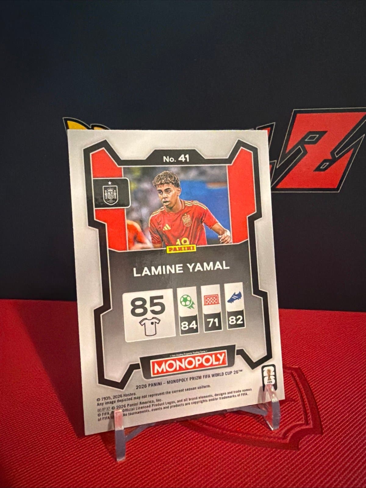 Lamine Yamal 2026 Panini Prizm Monopoly FIFA World Cup #41 Base Spain - Thumbnail 4