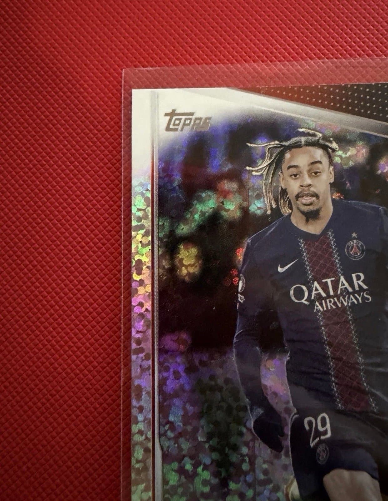 2025-26 Topps UCC Bradley Barcola PSG Mini Diamonds - Champions league - Thumbnail 4